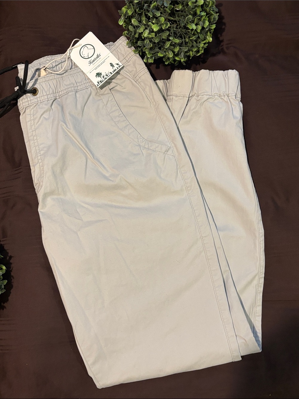 Relaxed Drawstring Chinos — Cream by Freelance